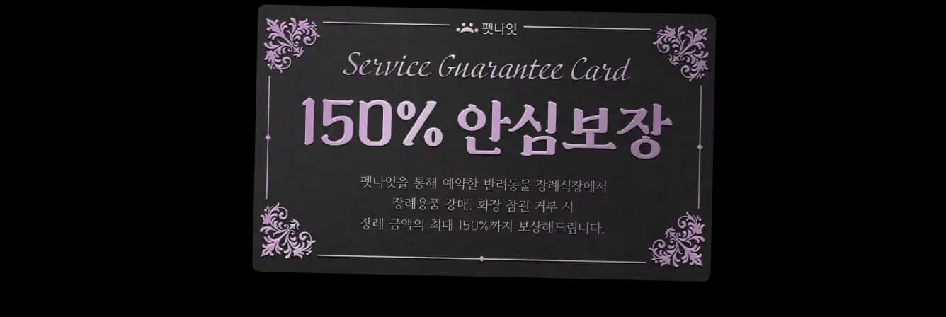 펫나잇 150% 안심보장 카드