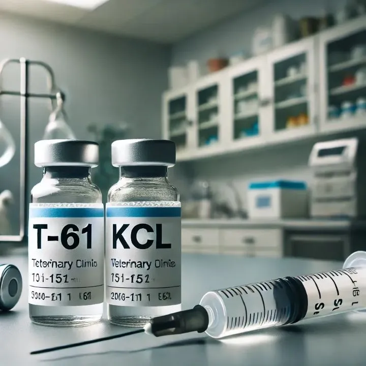 강아지 안락사 절차 및 약 이미지