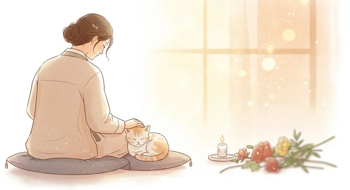 고양이 장례 절차 안내 이미지