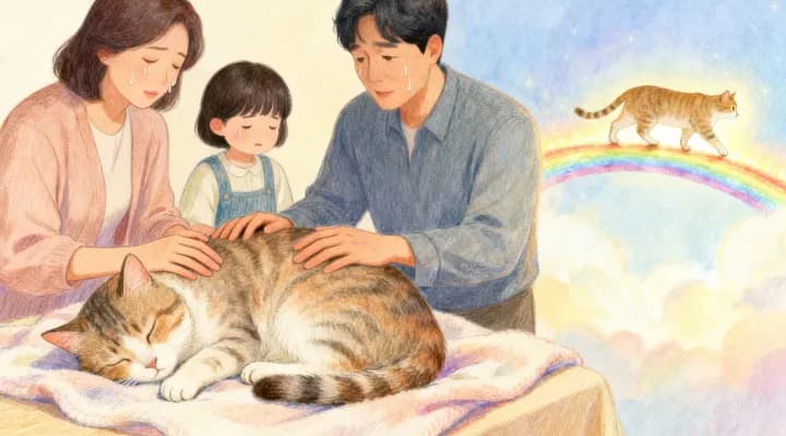 반려묘 화장을 앞둔 보호자의 마음을 담은 이미지 1
