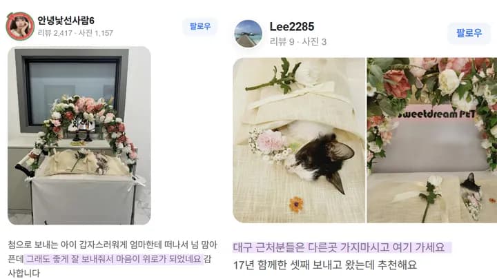 칠곡 애견 화장터 스윗드림펫 메모리얼스톤