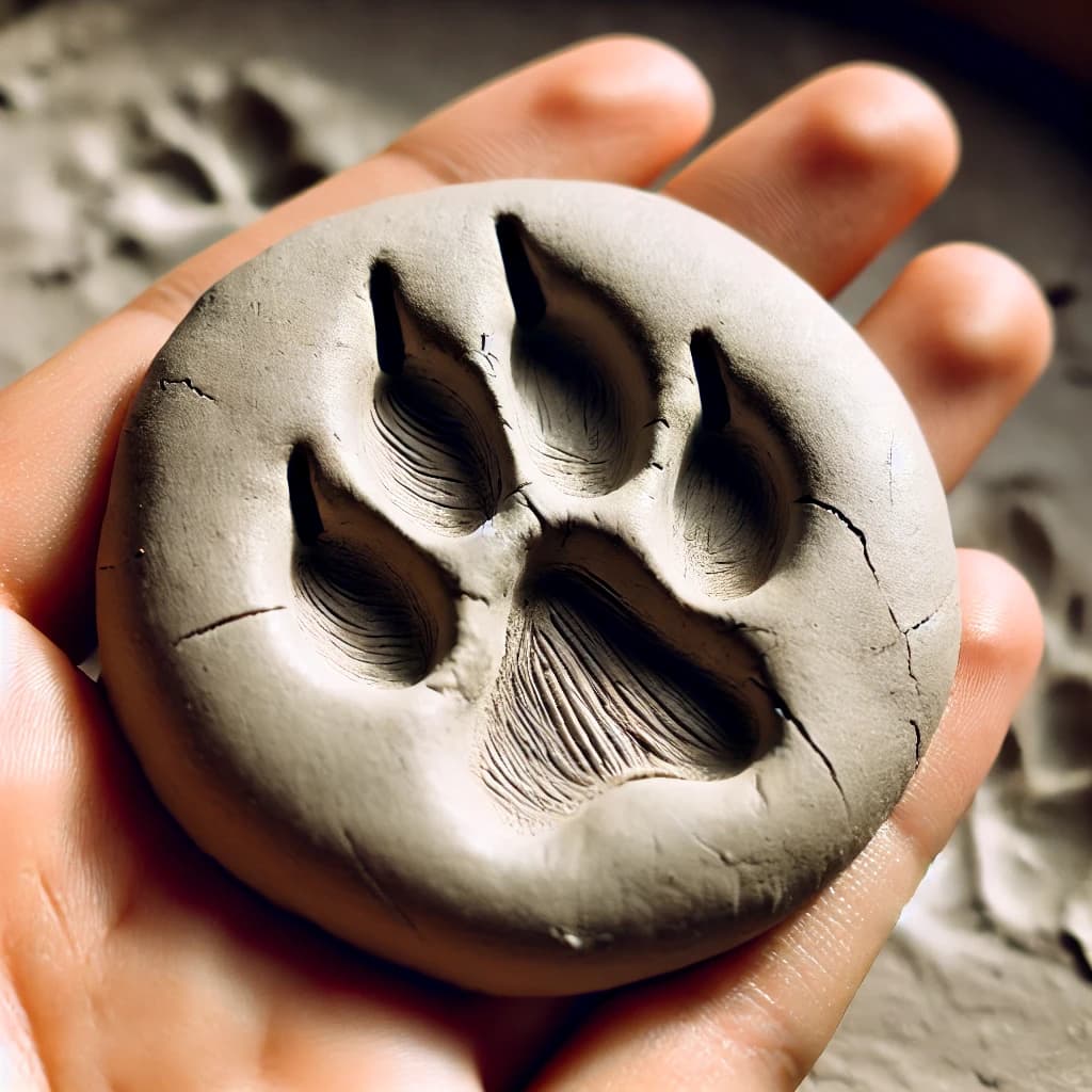 강아지 발도장 이미지