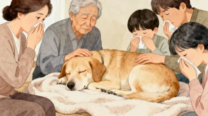 반려견 이별 준비하는 보호자 이미지 1