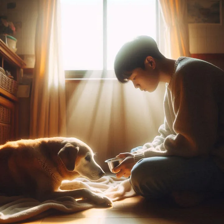 강아지 죽기 전 증상 이미지