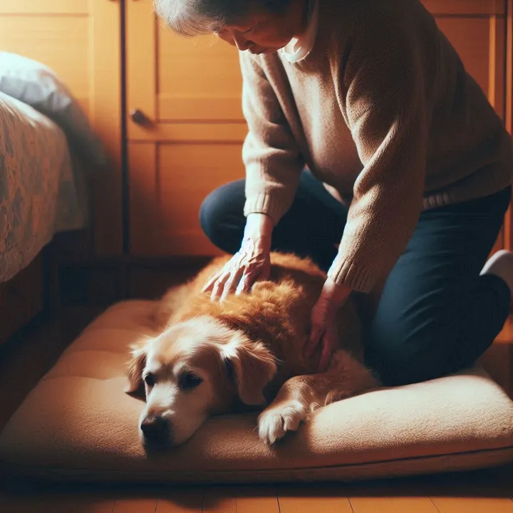 강아지 죽기 전 증상 관리 이미지