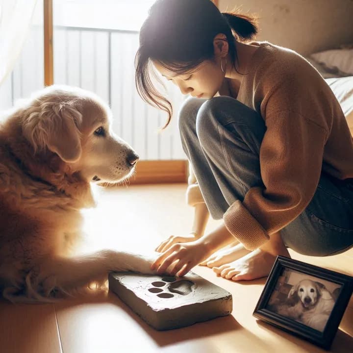 강아지 이별 전 추억 모으기 이미지
