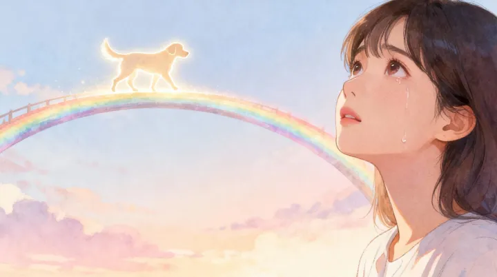 강아지 무지개다리 증상을 걱정하는 보호자