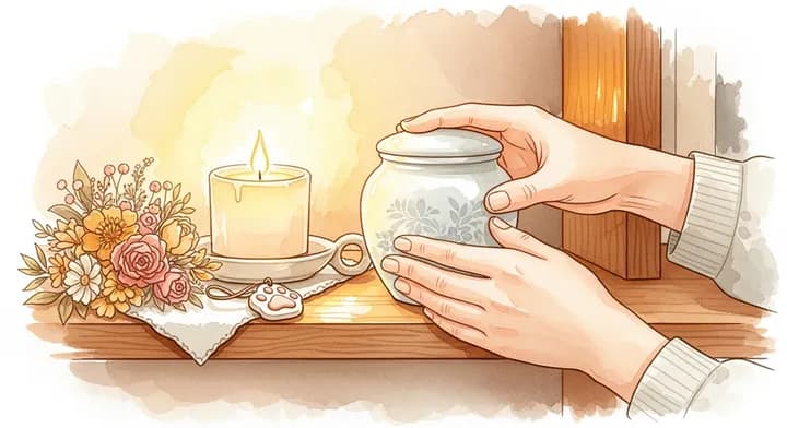 강아지 유골함 집에서 보관하는 따뜻한 추모 공간
