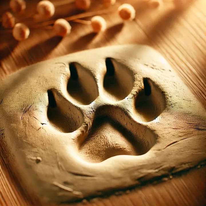 반려견의 발도장 이미지