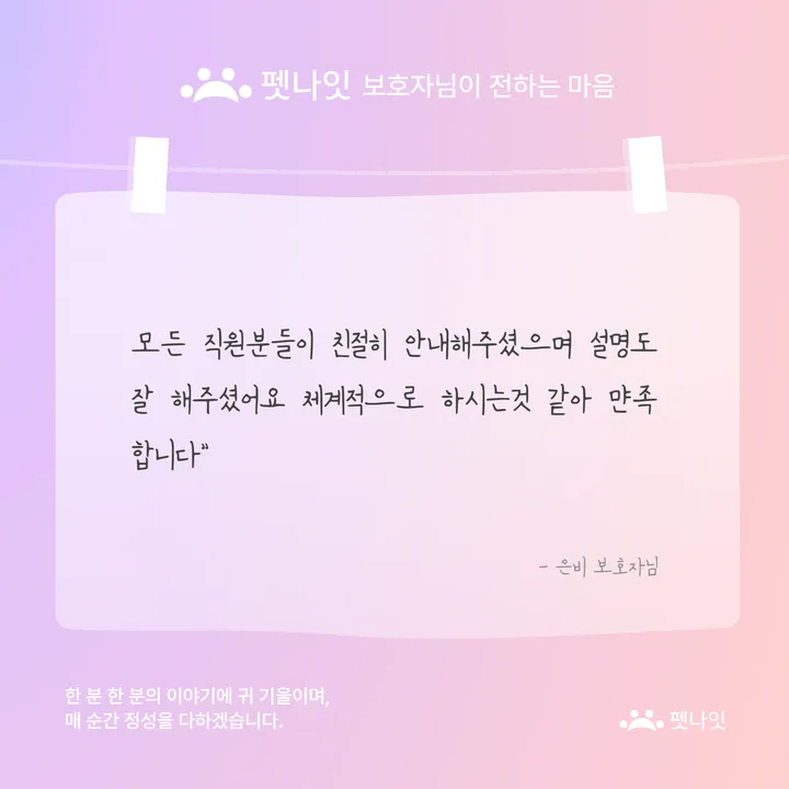 김해 반려동물 장례식장 보호자 후기