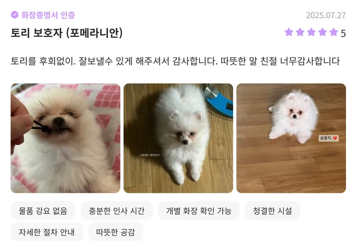 구미강아지장례식장 견주 리뷰 1