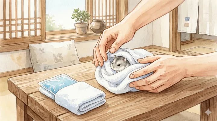 햄스터 동면과 사망 구별법