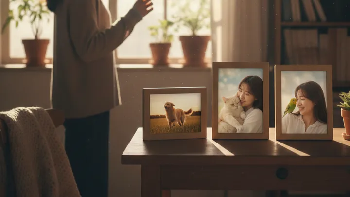 반려동물이 담긴 액자
