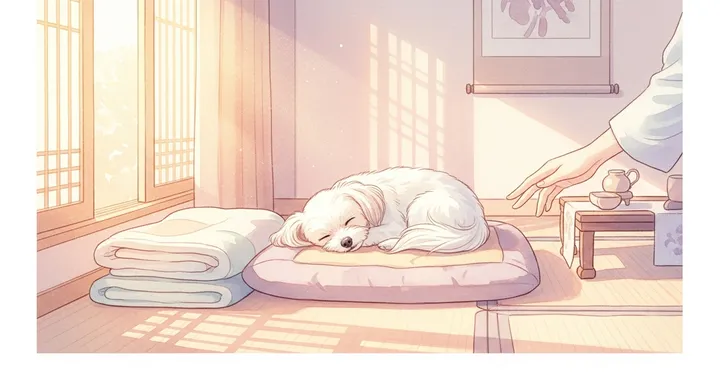 반려동물 장례식 준비하는 보호자