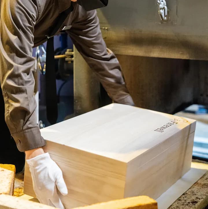 추모 및 화장 모습