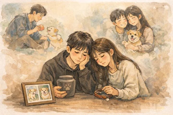 울산 애견 장례식장 다녀온 보호자의 모습