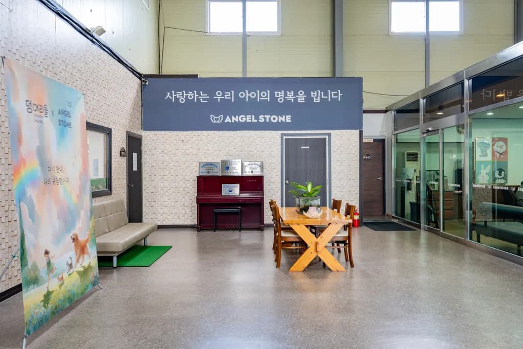 반려묘 장례비용 포함 항목을 상담할 수 있는 장례식장 안내 공간